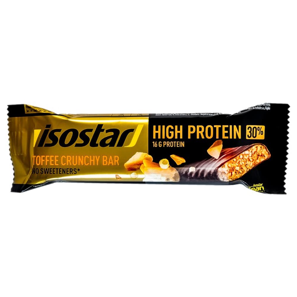 High Protein Bar Toffee Crunchy Barre protéinée Isostar 467334801300 Couleur neutre Goût Caramel croustillant Photo no. 1