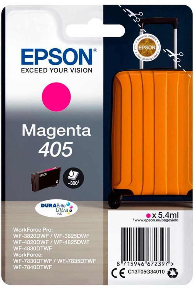 Singlepack Magenta 405 DURABrite Ultra Ink Cartouche d’encre Epson 785302432113 Photo no. 1