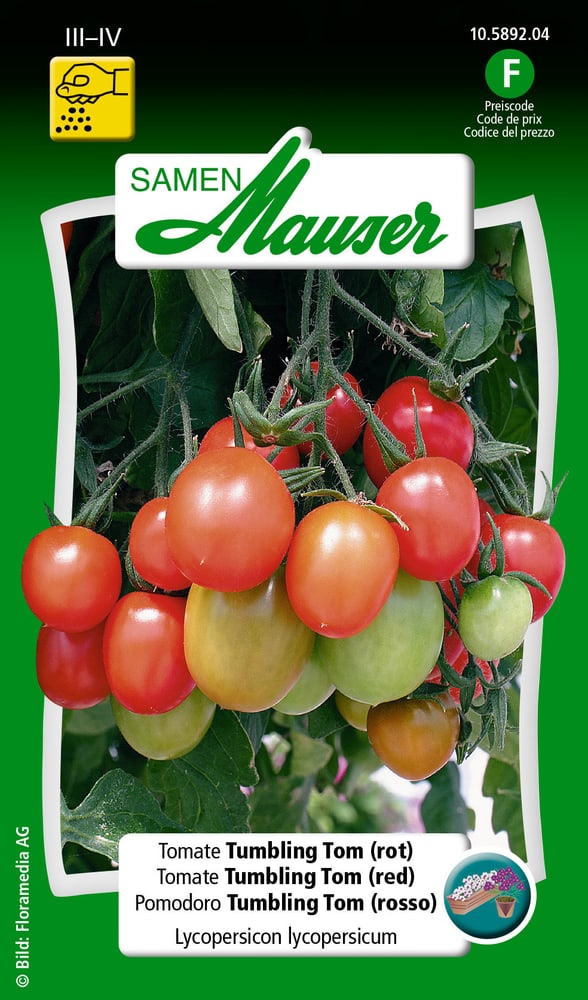 Tomate Tumbling Tom Gemüsesamen Samen Mauser 650115707000 Inhalt 20 Korn (ca. 15 Pflanzen) Bild Nr. 1