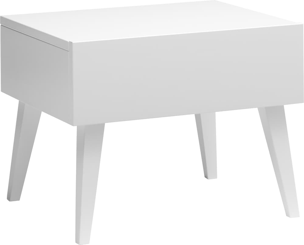 CARA Table de chevet 403468885010 Dimensions L: 45.0 cm x P: 35.0 cm x H: 35.0 cm Couleur Blanc Photo no. 1