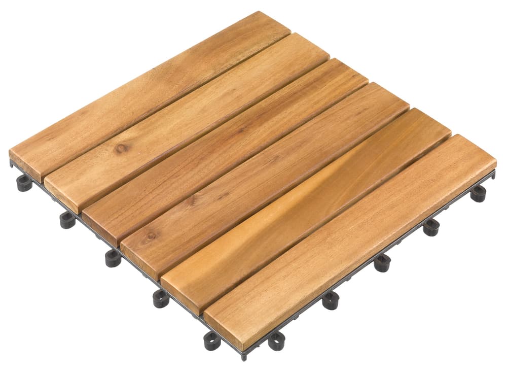 Piastrella legno acacia 30 x 30 cm Piastrelle per pavimenti Do it + Garden 601100200000 N. figura 1