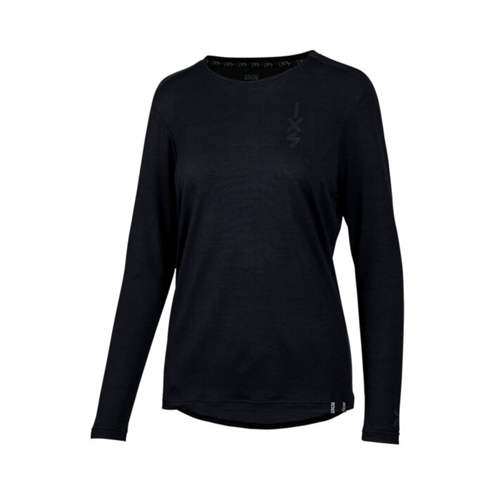 Women's Flow Merino long sleeve jersey Chemise à manches longues iXS 470904603820 Taille 38 Couleur noir Photo no. 1