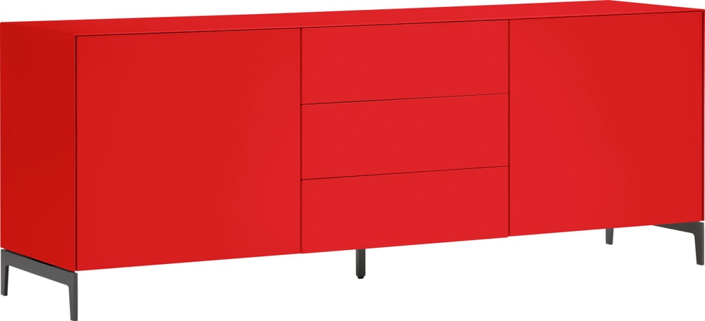 LUX Buffet basso 400849800000 Dimensioni L: 180.0 cm x P: 46.0 cm x A: 68.0 cm Colore Rosso N. figura 1