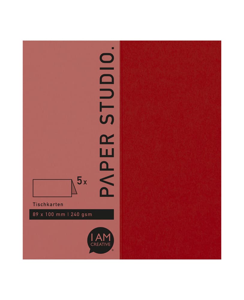 Tischkarten 5Stk Rot Karten 666541400040 Farbe Rot Grösse B: 9.3 cm x T: 0.2 cm x H: 11.0 cm Bild Nr. 1