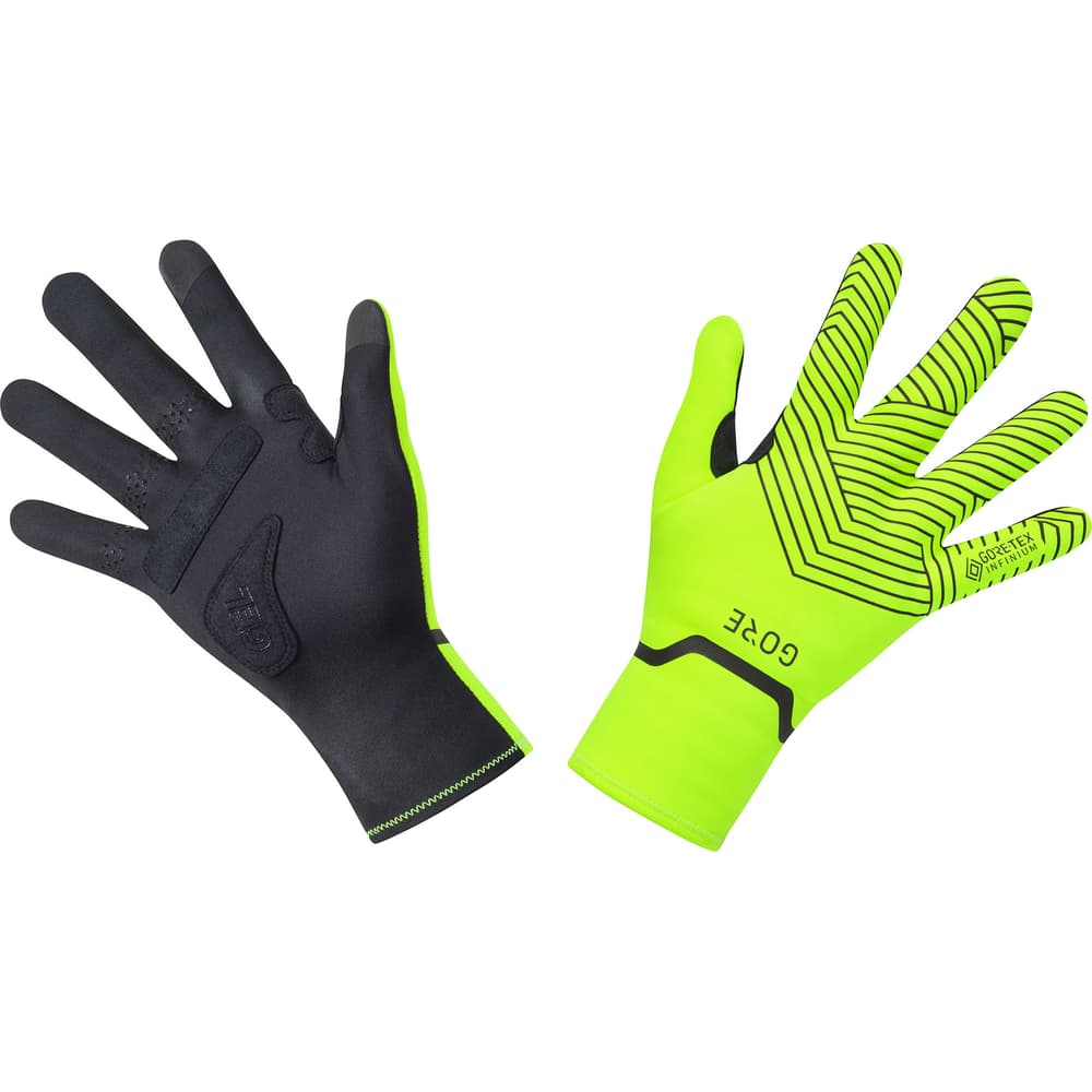 C3 GORE-TEX® Infinium Stretch Mid Gloves Guanti per ciclismo Gore 463509707055 Taglie 7 Colore giallo neon N. figura 1
