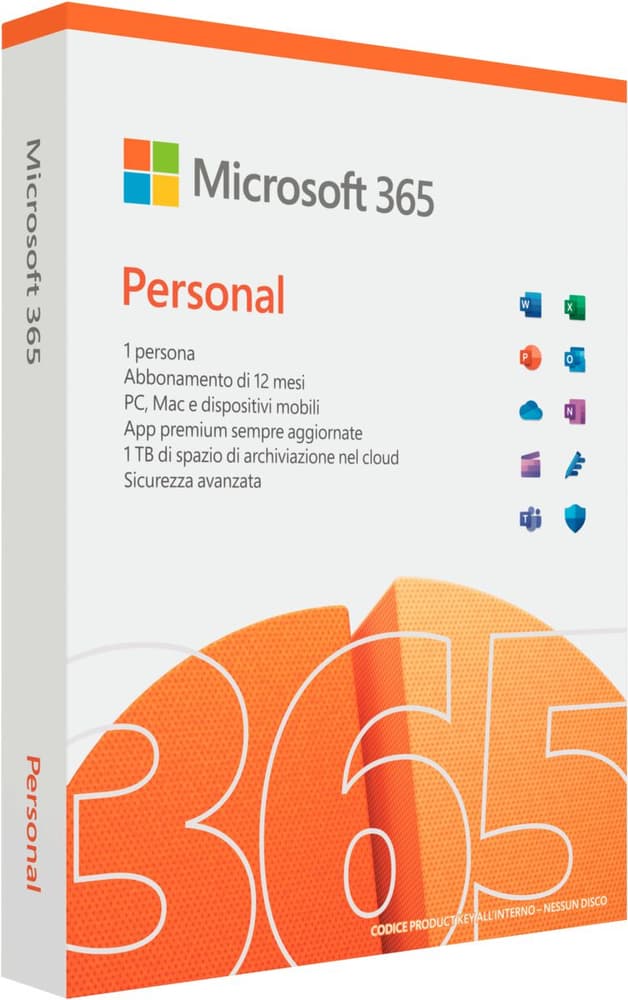 365 Personal 1 anno IT Software per ufficio (Box) Microsoft 799164400000 N. figura 1