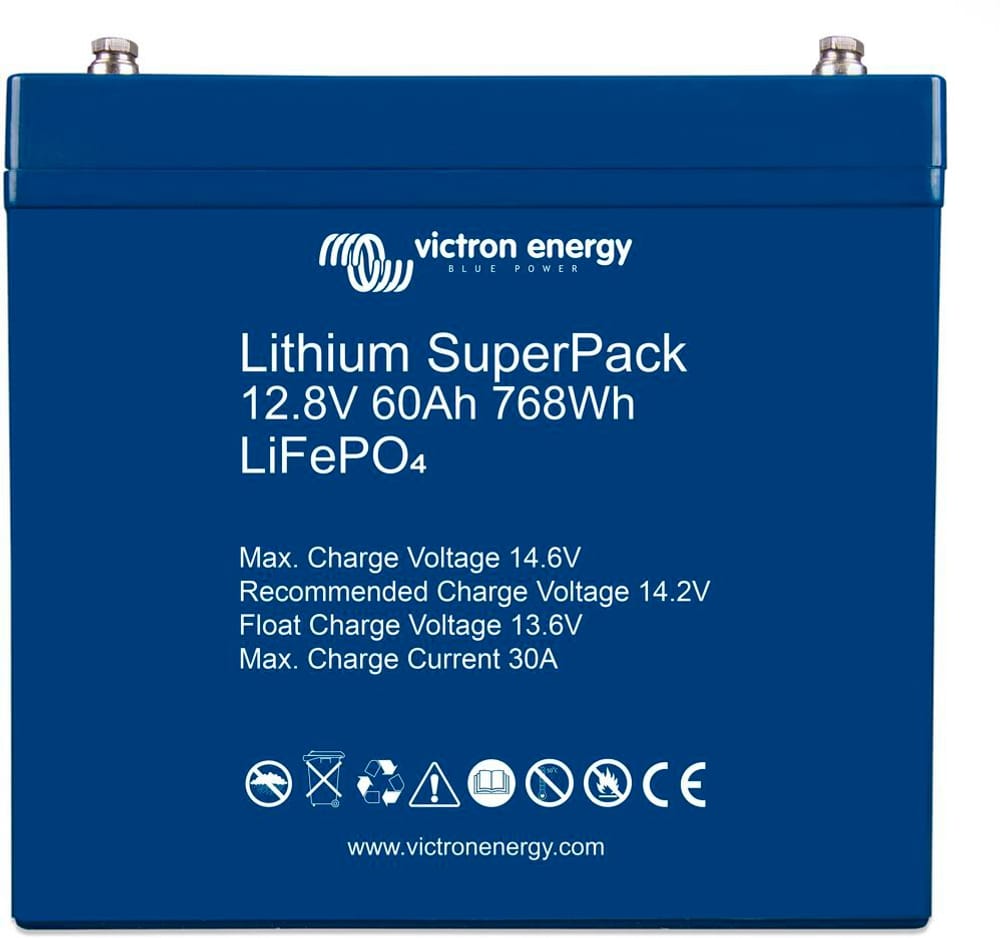 Lithium SuperPack 12,8V/60Ah (M6) Batterie Victron Energy 614511800000 Photo no. 1