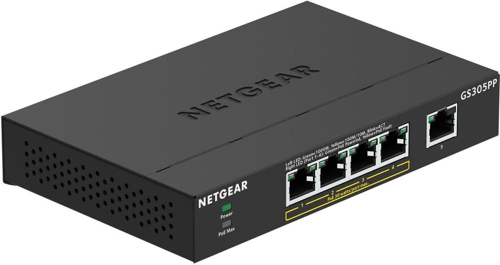 GS305PP 5 Port Switch di rete Netgear 785302429396 N. figura 1