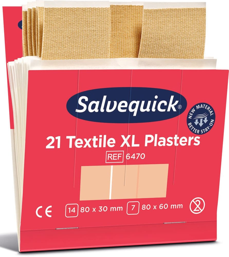Textil-Wundpflaster Salvequick XL Cederroth 617180800000 Bild Nr. 1