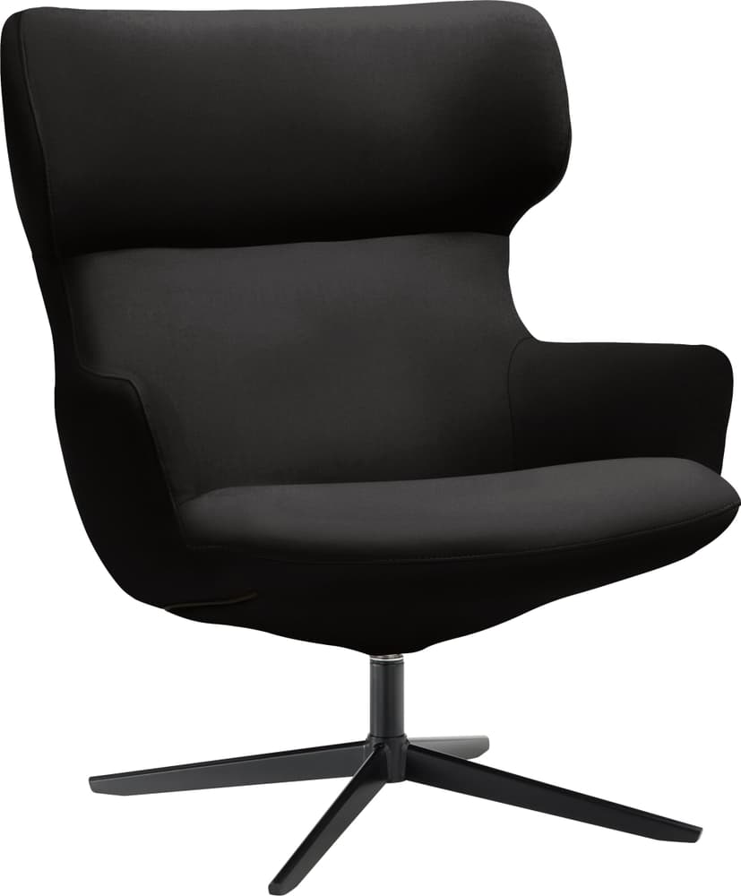 ELVY Fauteuil 403900807020 Dimensions L: 81.0 cm x P: 90.0 cm x H: 96.5 cm Couleur Noir Photo no. 1