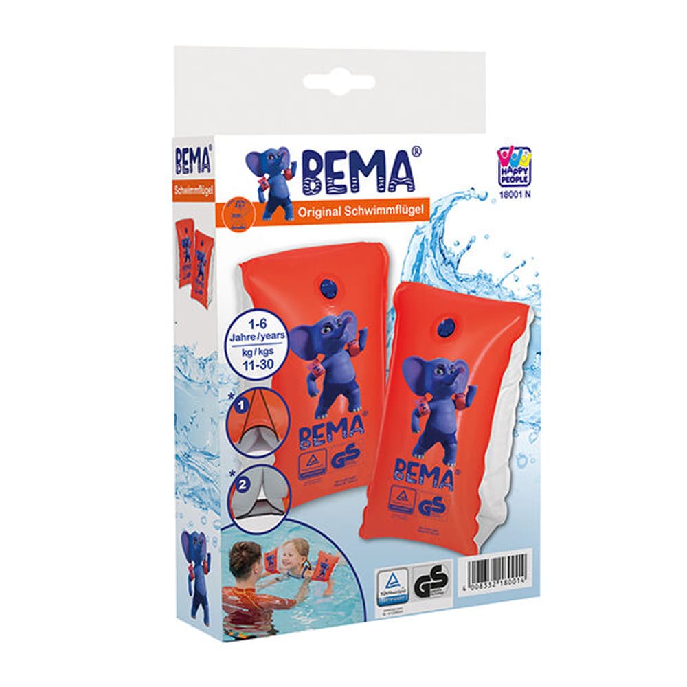 Schwimmflügel Wasser-Spielzeug BEMA 745800100600 Grösse BIS 4 J. Bild Nr. 1