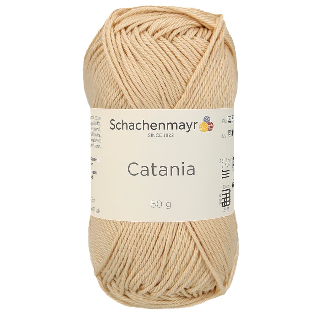 Wolle Catania Wolle Schachenmayr 667089100055 Farbe Beige Grösse L: 12.0 cm x B: 5.0 cm x H: 5.0 cm Bild Nr. 1