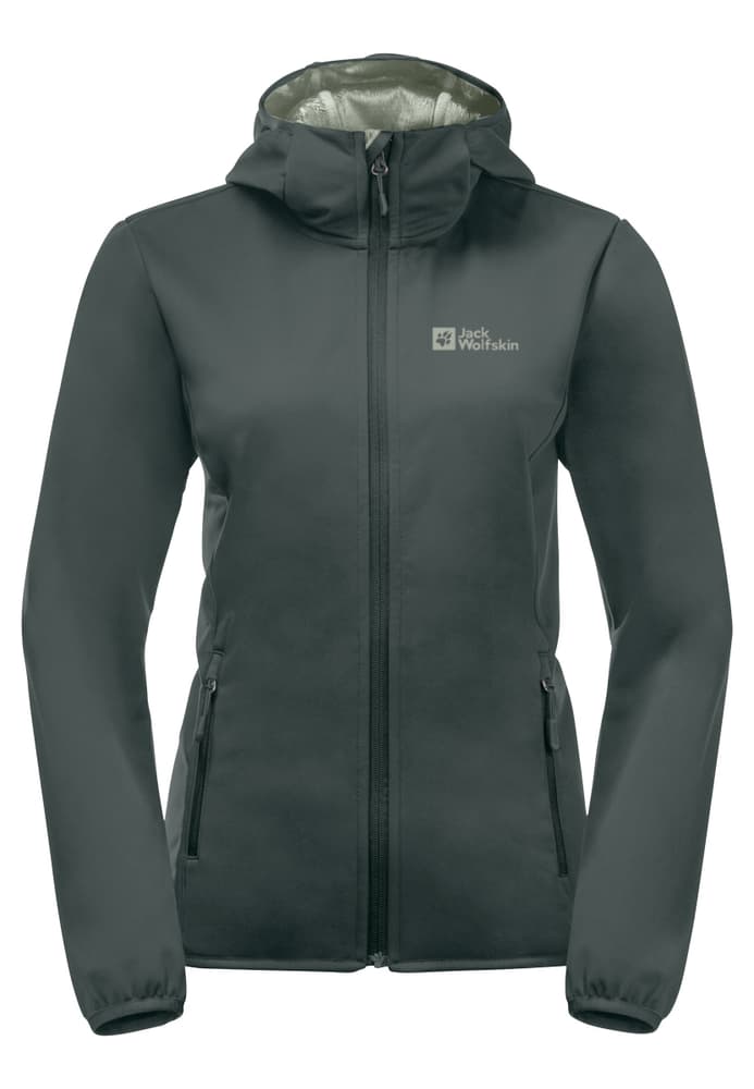 Windhain Giacca softshell Jack Wolfskin 467516500563 Taglie L Colore verde scuro N. figura 1