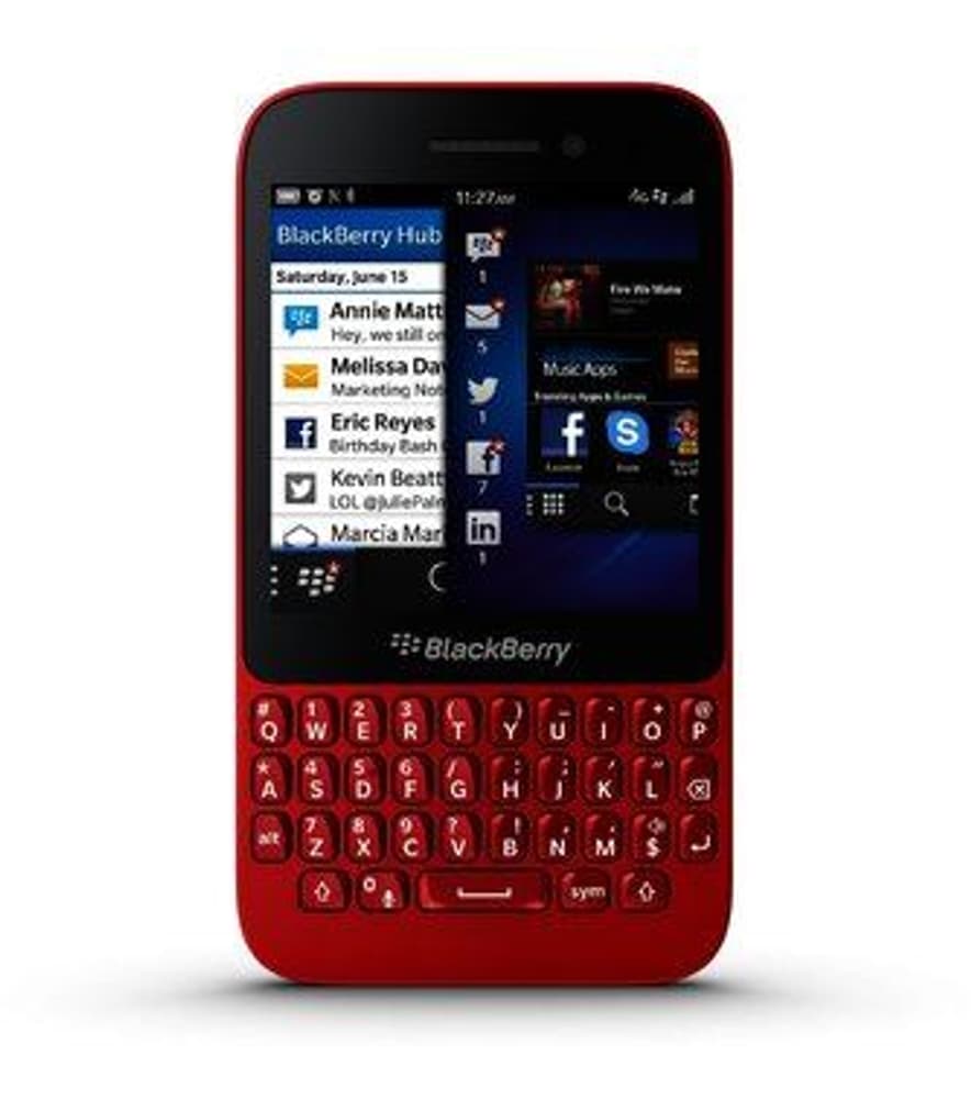 BLACKBERRY Q5 QWERTZ rouge Téléphone por BlackBerry 95110003545413 Photo n°. 1
