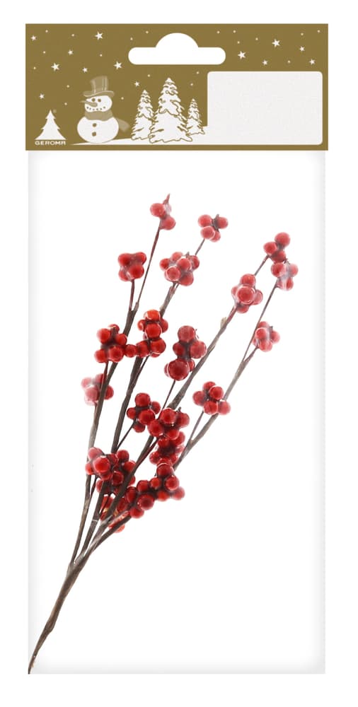 Ramo con piccole bacche rosse, 15 cm Decorazione floreale dell'Avvento Geroma 655199800000 N. figura 1