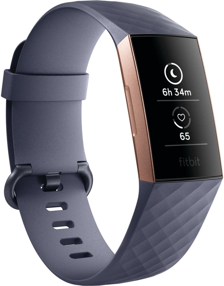 Charge 3 Rose Gold/Blue Gray Activity Tracker Fitbit 79845190000018 Bild Nr. 1