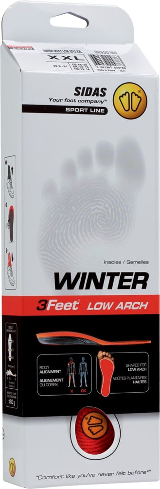 Winter 3 Feet Low Suole Sidas 461684600330 Taglie S Colore rosso N. figura 1