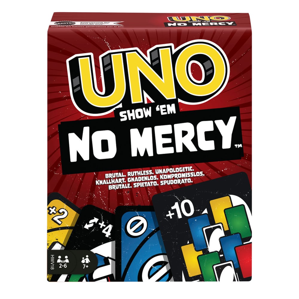 Uno No Mercy HWV18 Giochi di società Mattel Games 749065000000 N. figura 1