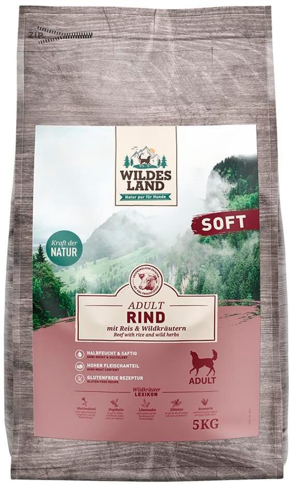 Dog Adult Soft Beef & Rice Cibo secco Wildes Land 785300193820 N. figura 1