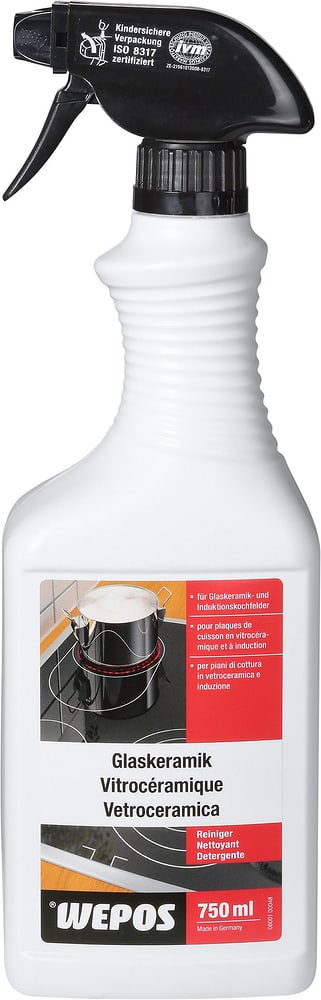 Détergent pour vitrocéramique Nettoyants ménagers + nettoyants pour salle de bains Wepos 661450600000 Photo no. 1