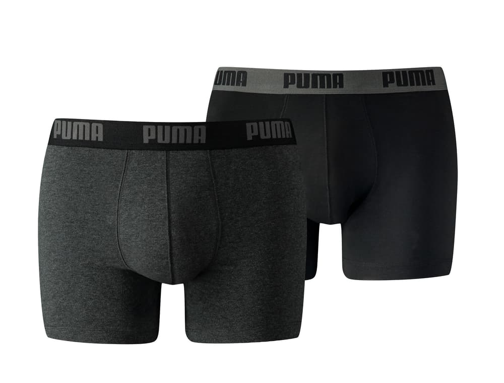 Boxer-shorts en lot de 2 Sous-vêtement Puma 497136400383 Taille S Couleur gris foncé Photo no. 1