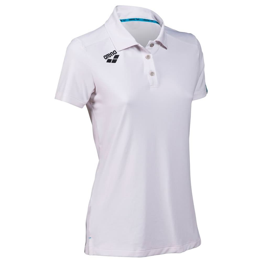 W Team Poloshirt Solid T-shirt Arena 468712800510 Taille L Couleur blanc Photo no. 1