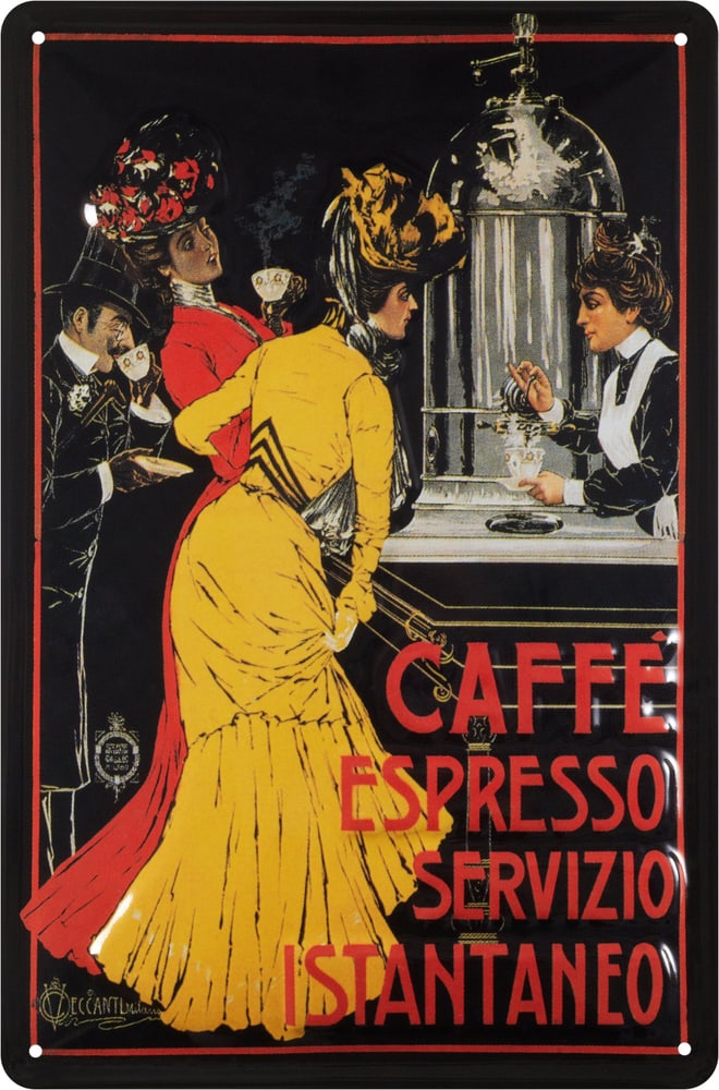 Werbe-Blechschild Café Espresso 605129200000 Bild Nr. 1