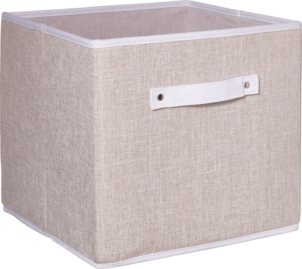2 Contenitori Portaoggetti Sotto Il Letto - Tessuto Lino, Con Coperchio Trasparente E Maniglie In Pelle