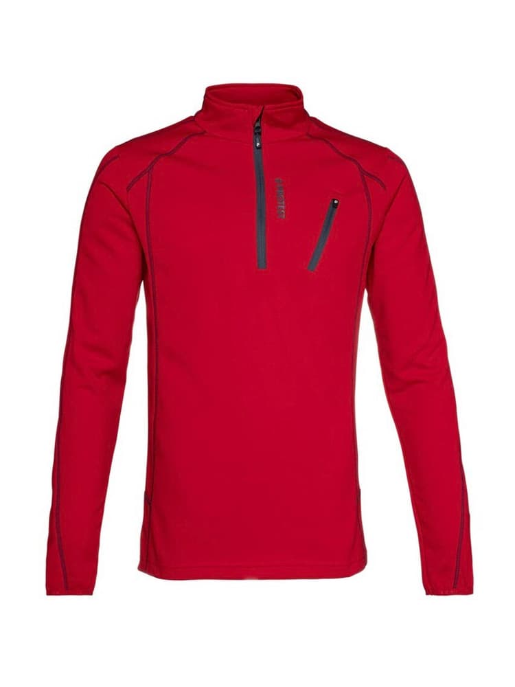 HUMANS 1/4 zip top Pullover Protest 460389400630 Taglie XL Colore rosso N. figura 1