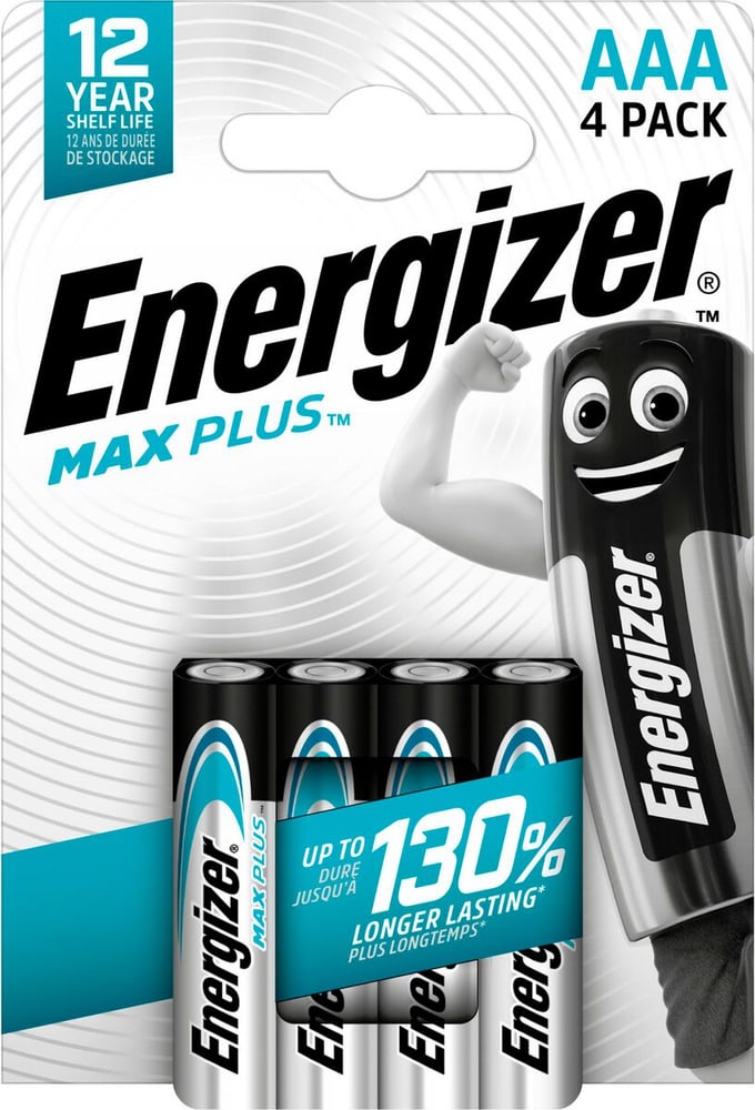 MaxPlus AAA 4 pezzi Batteria Energizer 704769400000 N. figura 1