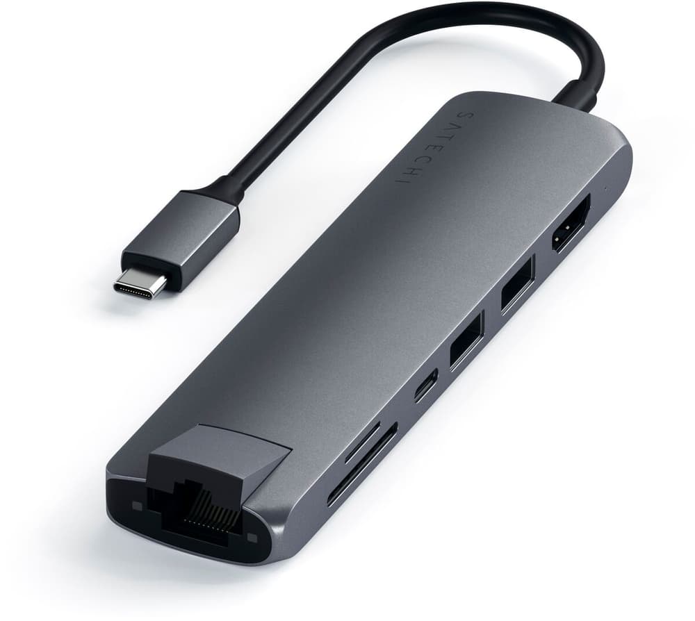 USB-C Slim Multi-port (6Ports) Hub USB + station d’accueil Satechi 785300151870 Photo no. 1