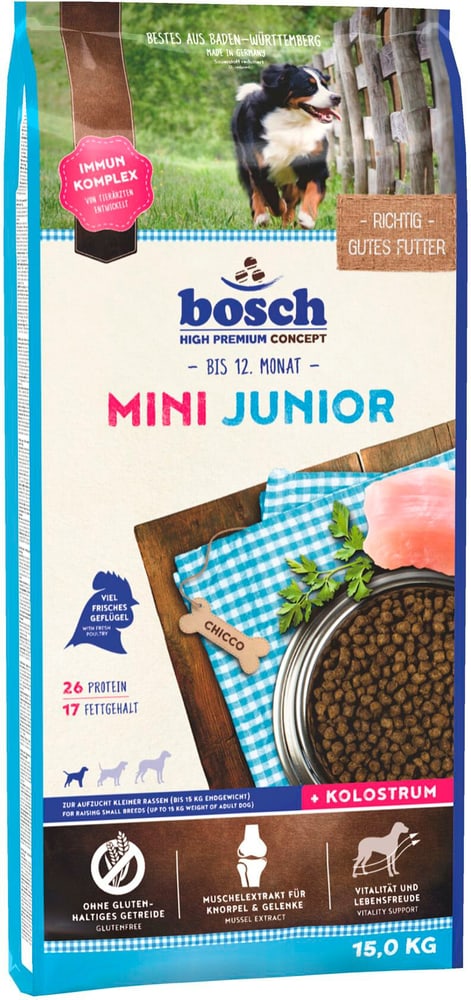 Mini Junior 15kg Cibo secco bosch HPC 669700101569 N. figura 1