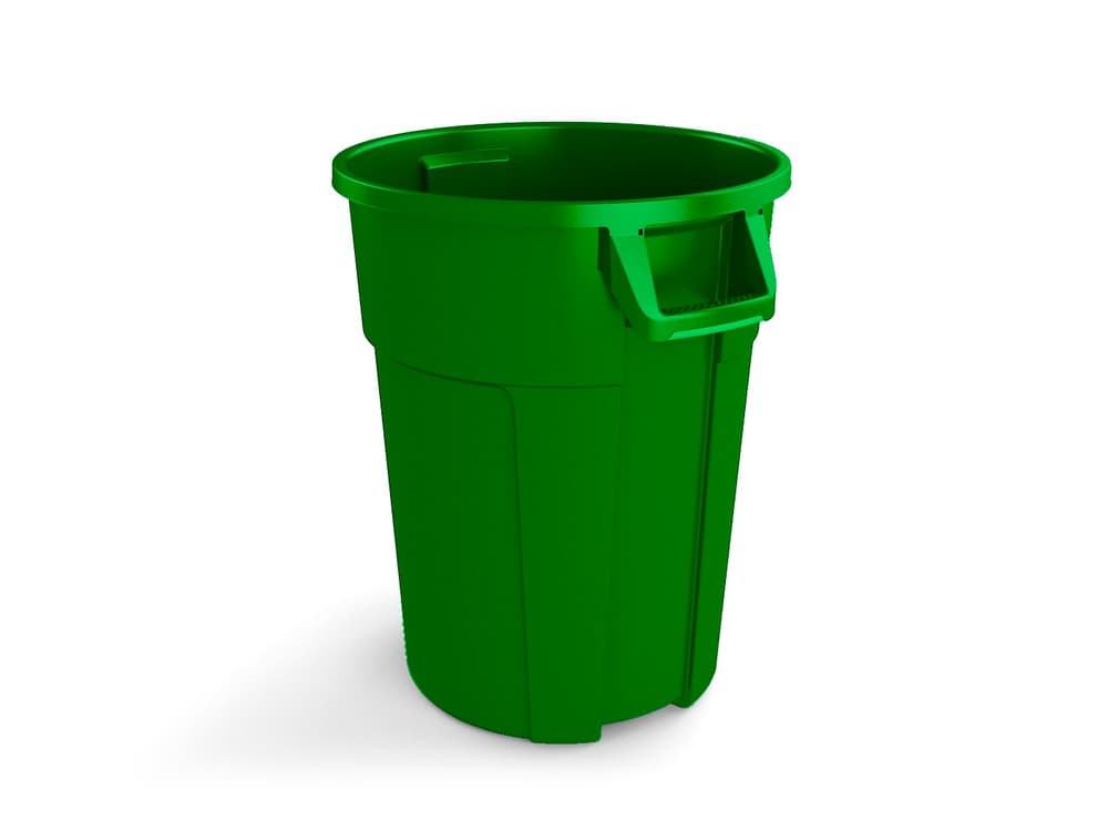 Rotho Pro Titan Mülltonne 120l ohne Deckel, Kunststoff (PP) BPA-frei, grün rothopro 674137400000 Bild Nr. 1