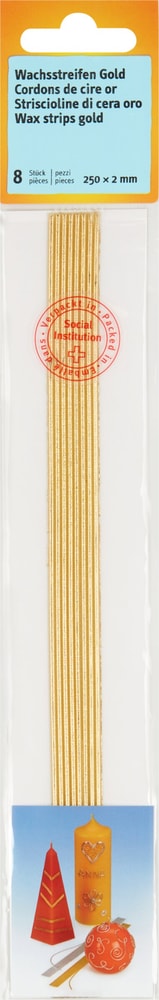 Zierwachsstreife Gold Strisce di cera decorative Exagon 664026100010 Colore Oro N. figura 1