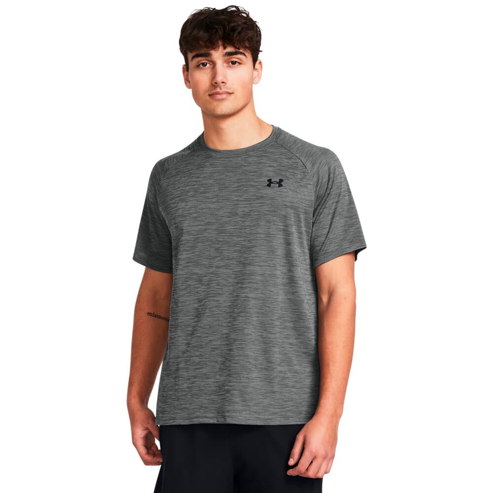Tech Textured SS T-shirt Under Armour 471856700380 Taglie S Colore grigio N. figura 1