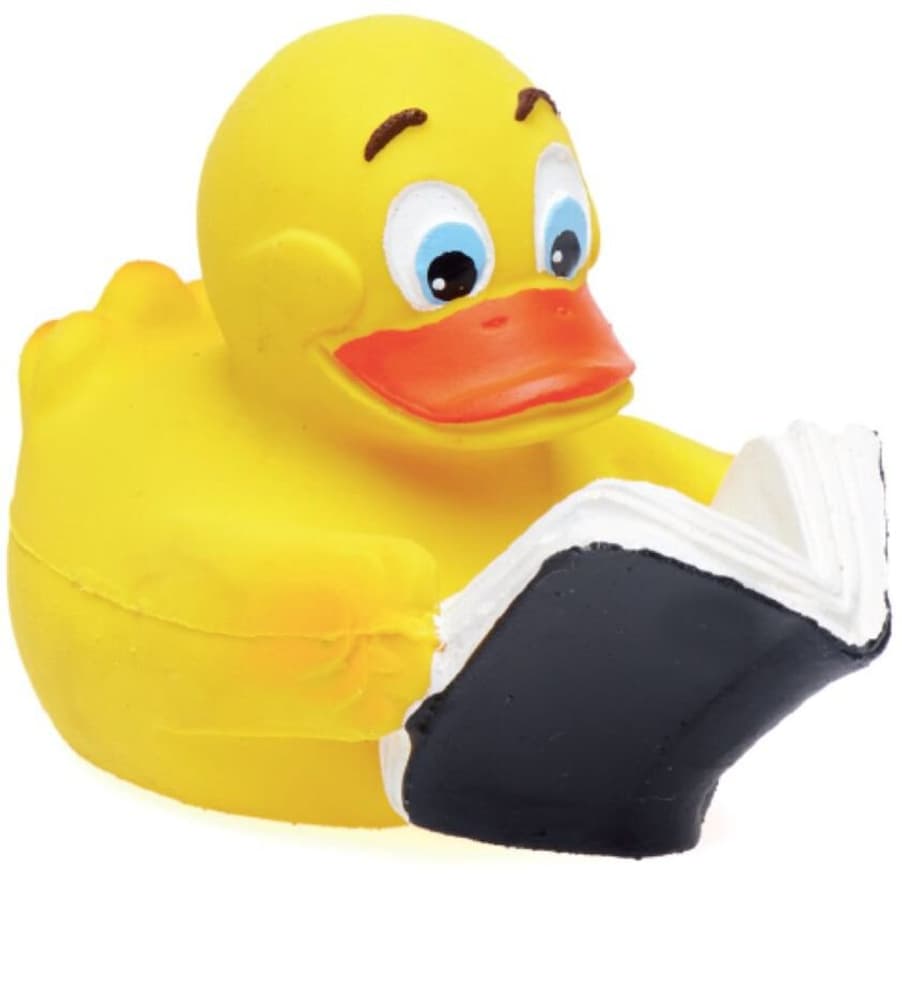 Canard de bain Livre jaune Canard en caoutchouc Lanco 676165700000 Photo no. 1