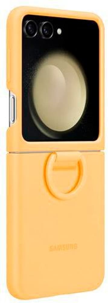 Galaxy Z Flip5 Silicone Case with Ring Apricot Smartphone Hülle Samsung 785302403140 Bild Nr. 1