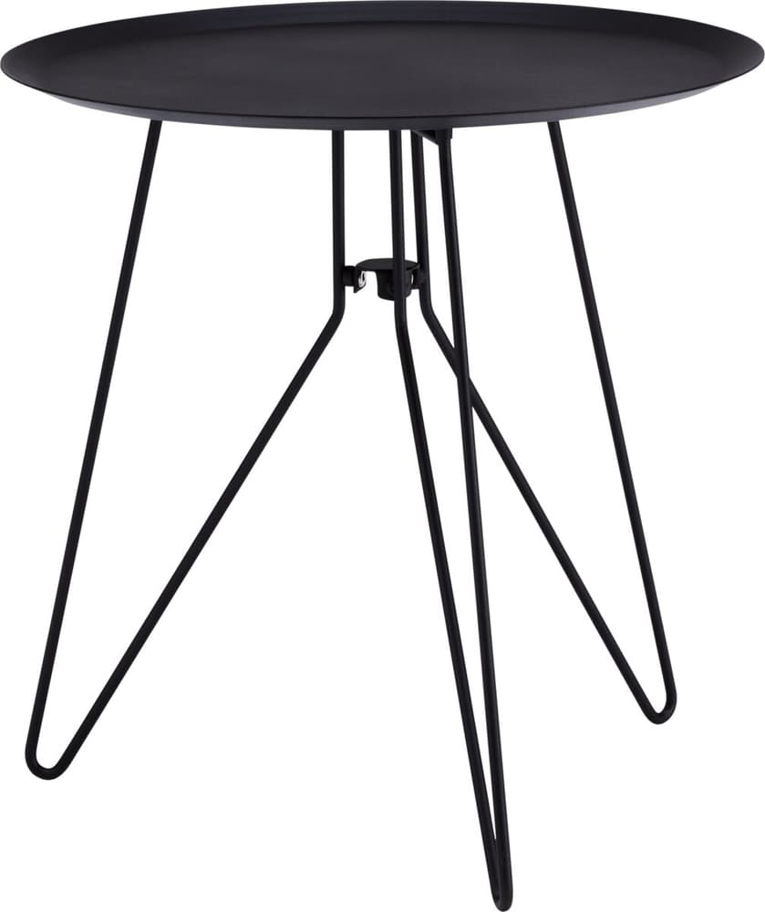 EMMA Table d'appoint 407438510020 Dimensions L: 40.0 cm x P: 40.0 cm x H: 40.0 cm Couleur Noir Photo no. 1