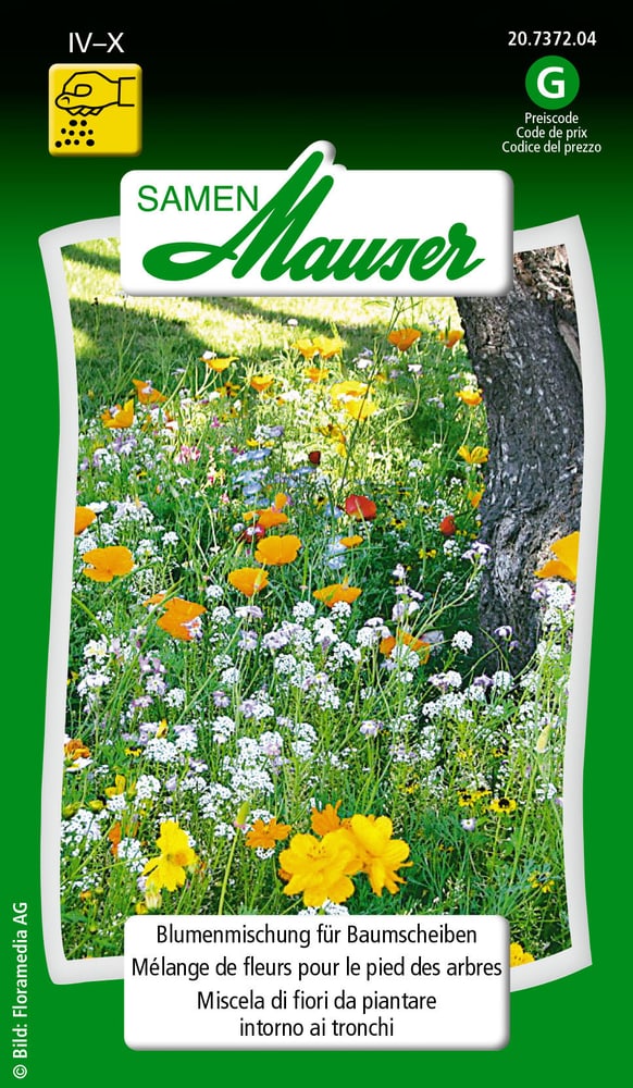 Miscela di fiori da piantare intorno ai tronchi Sementi di fiori Samen Mauser 650101603000 Contenuto 5 g (env. 3-4 m² )  N. figura 1