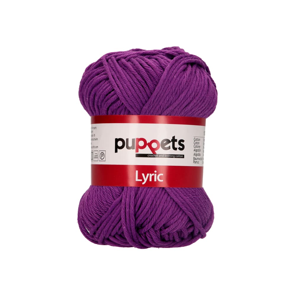 Fil à crocheter Puppets Lyric Fil à crocheter 667092900060 Couleur Violet Dimensions L: 5.5 cm x L: 10.0 cm x H: 13.0 cm Photo no. 1