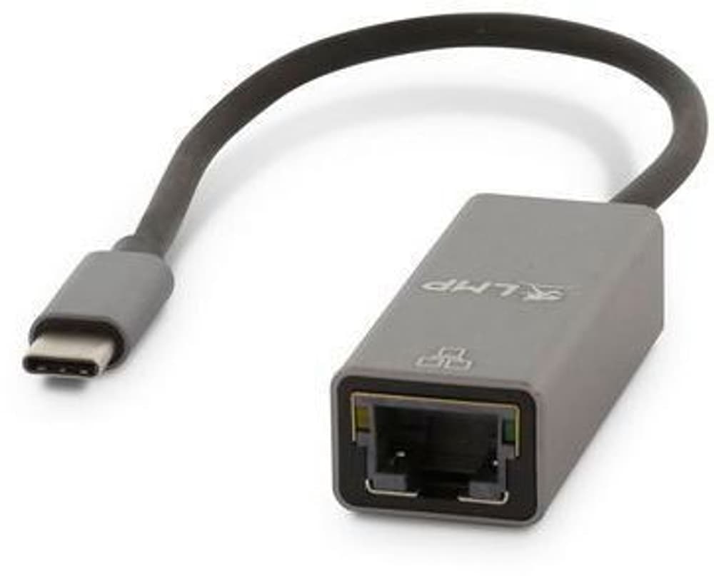 USB-C(m) to GigEth(f) adapt, Grau RJ45 Netzwerkadapter LMP 785302423035 Bild Nr. 1