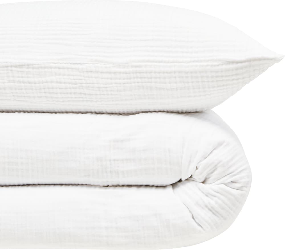 LINNEA Housse de duvet en mousseline LINNEA Housse de duvet en mousseline 451340212510 Dimensions Fourre de duvet - 200 x 210 cm Couleur Blanc Photo no. 1