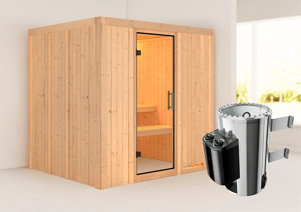 Sauna Daria Fronteinstieg Sauna Karibu 647468900000 N. figura 1