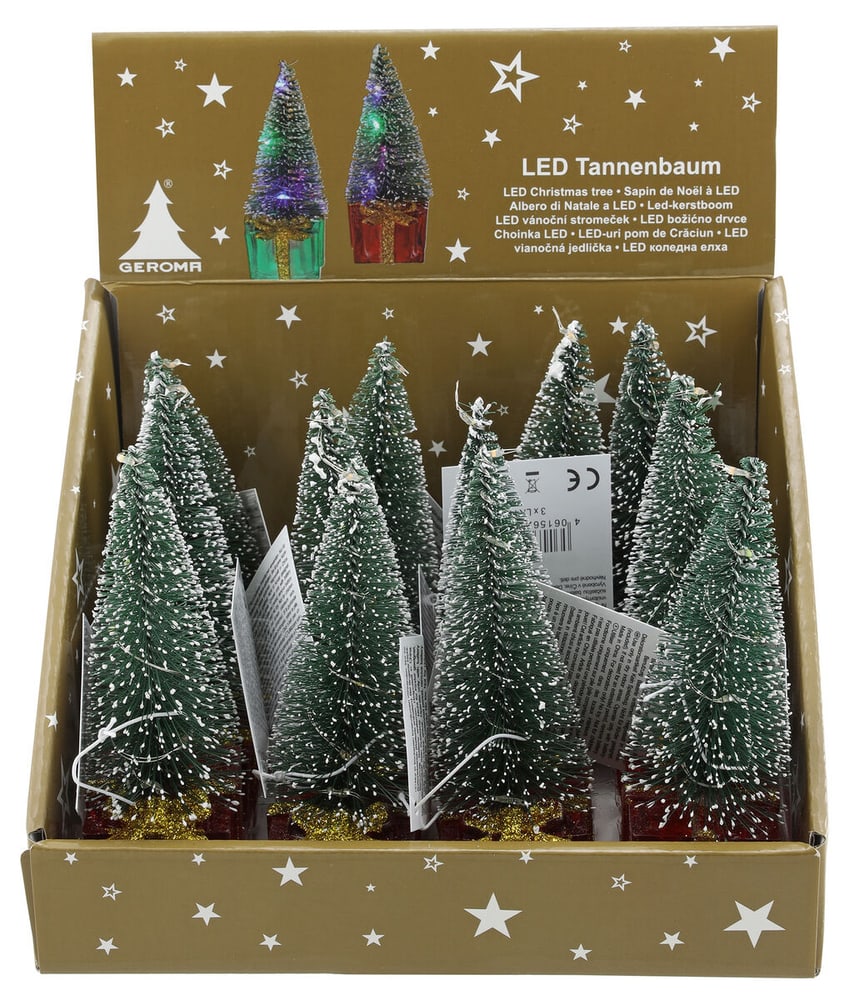 Alberi di Natale LED, 4x12 cm Figurina decorativa Geroma 655178100000 N. figura 1