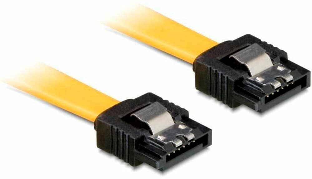 SATA3-Kabel gelb, 10 cm Datenkabel intern DeLock 785300192158 Bild Nr. 1