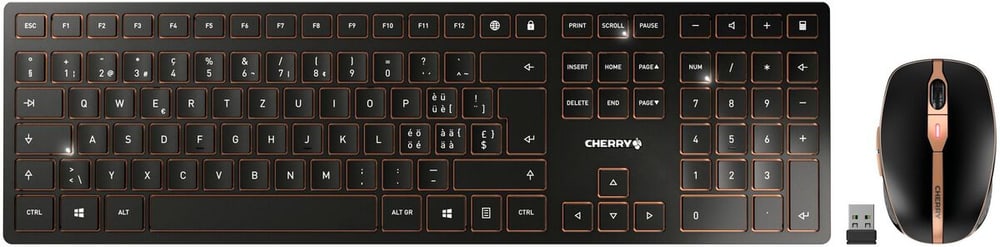 DW 9100 Slim Tastatur-Maus-Set Cherry 785300197126 Bild Nr. 1