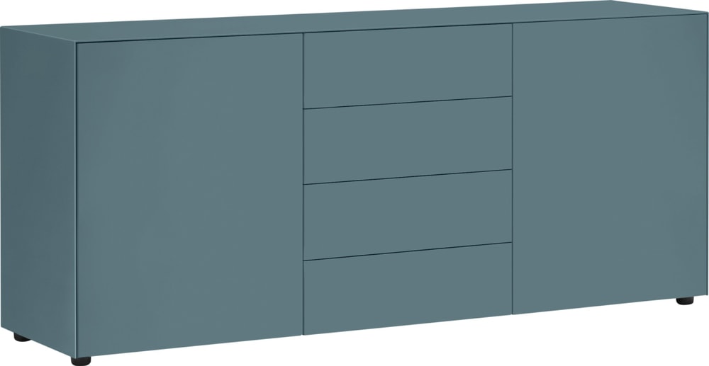 LUX Sideboard 400840800042 Dimensions L: 180.0 cm x P: 46.0 cm x H: 74.5 cm Couleur Bleu moyen Photo no. 1