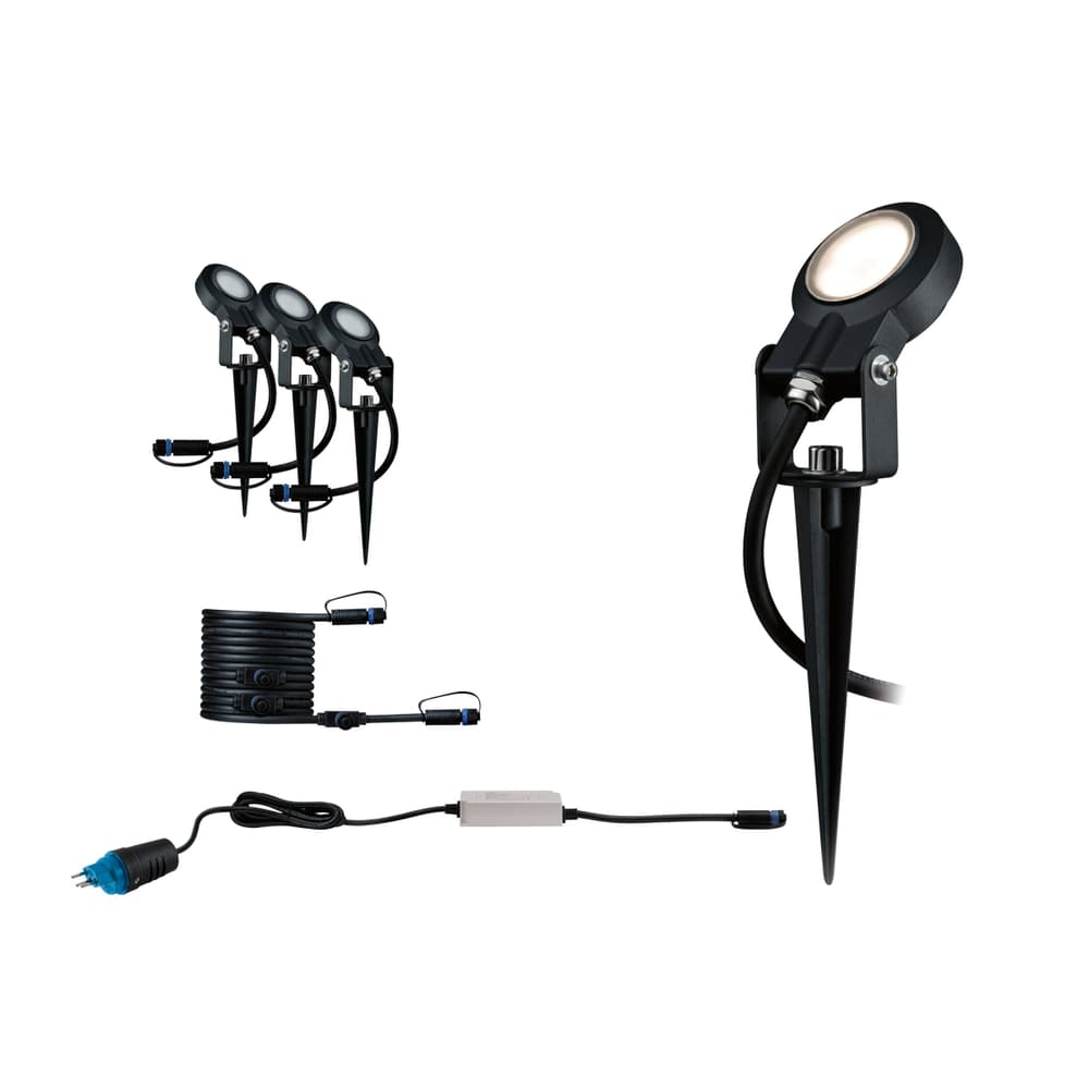 Plug & Shine LED Garden Spotlight Sting Starter-Set Paulmann 613257400000 N. figura 1