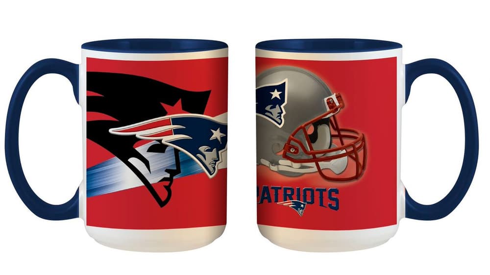 New England Patriots 3D Inner Color Tasse Merchandise The Memory Company 785302414252 Bild Nr. 1