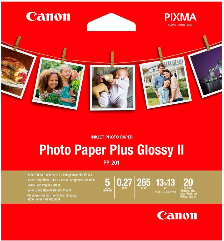 PP- 201 Photo Paper Plus 5x5 inch Carta per foto Canon 785302434104 N. figura 1